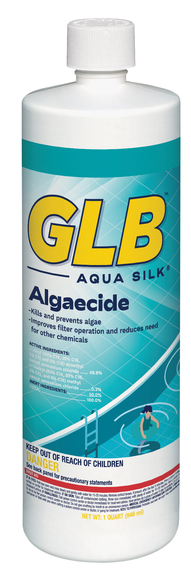 GLB Aqua Silk - Algaecide - Quart - Item #71267